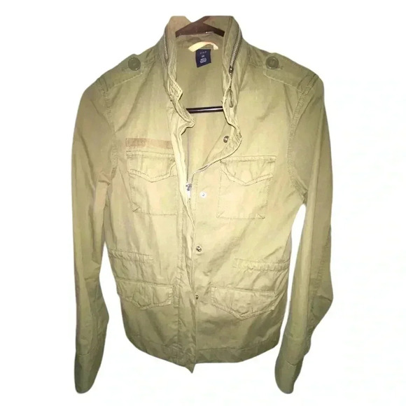 Gap Military Olive  Drab Ripstop Green Lightweight Jacket Coat Sz XS - Picture 1 of 5
